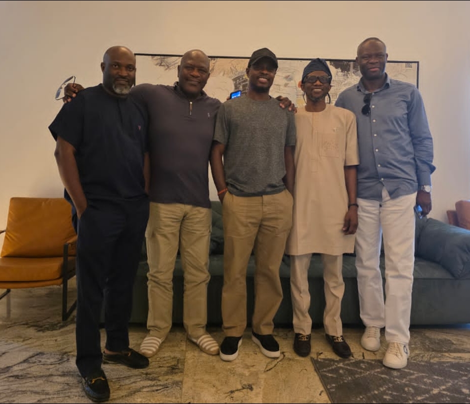 L-R Mr. Seun Ibigbemi, Gen. Ben Ipinyomi, Dr. Folorunsho Olafemi, Pastor Babagbemi Adesola, and Engr. Edward Meseko